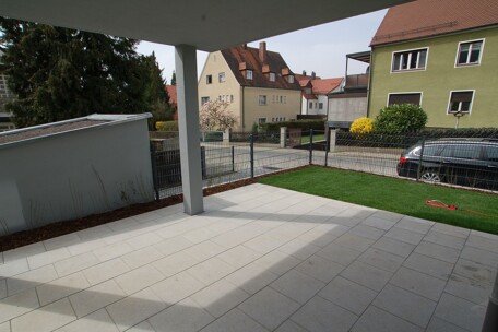 Terrasse Musterwohnung