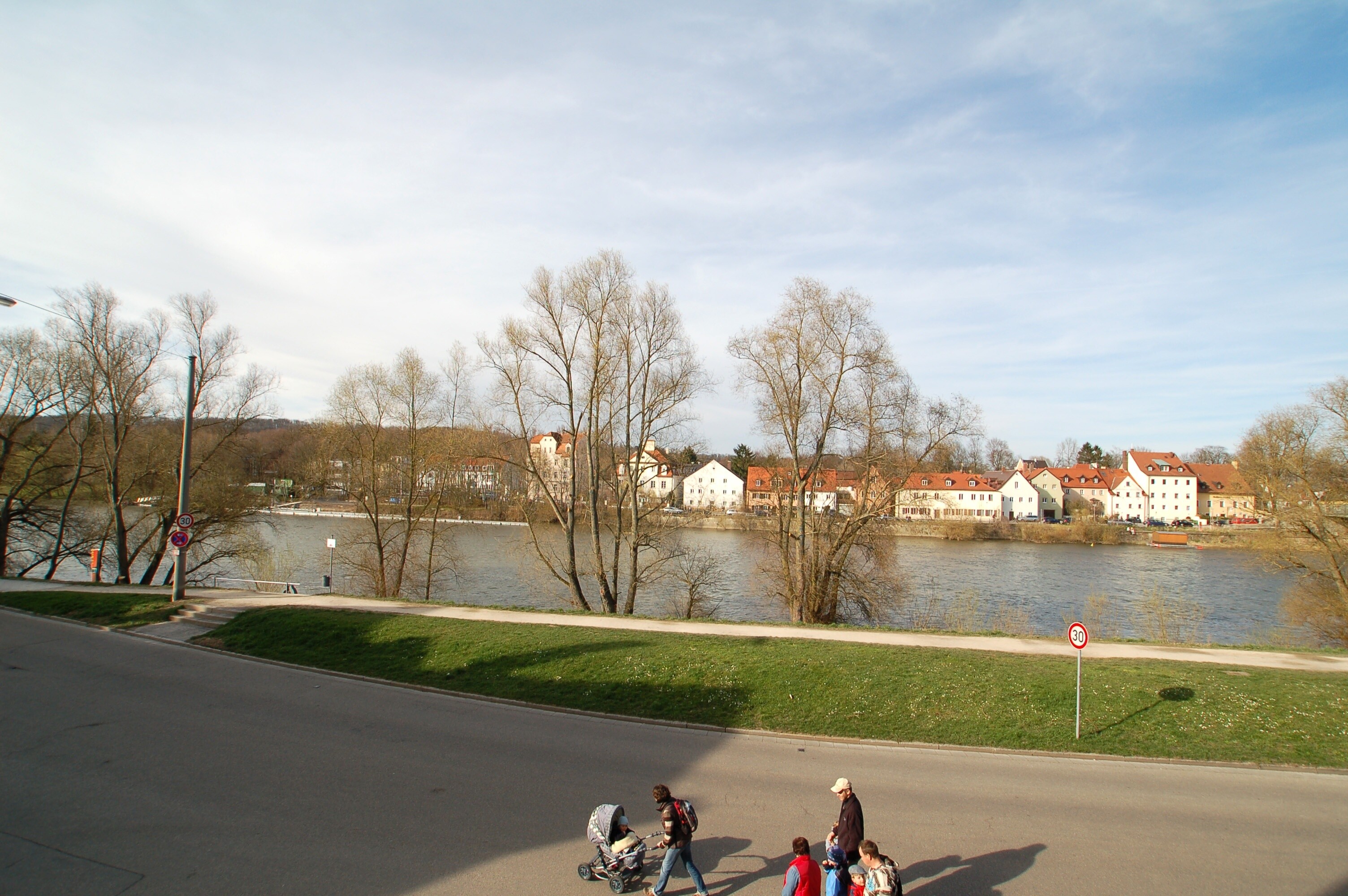 Blick zum Jachthafen