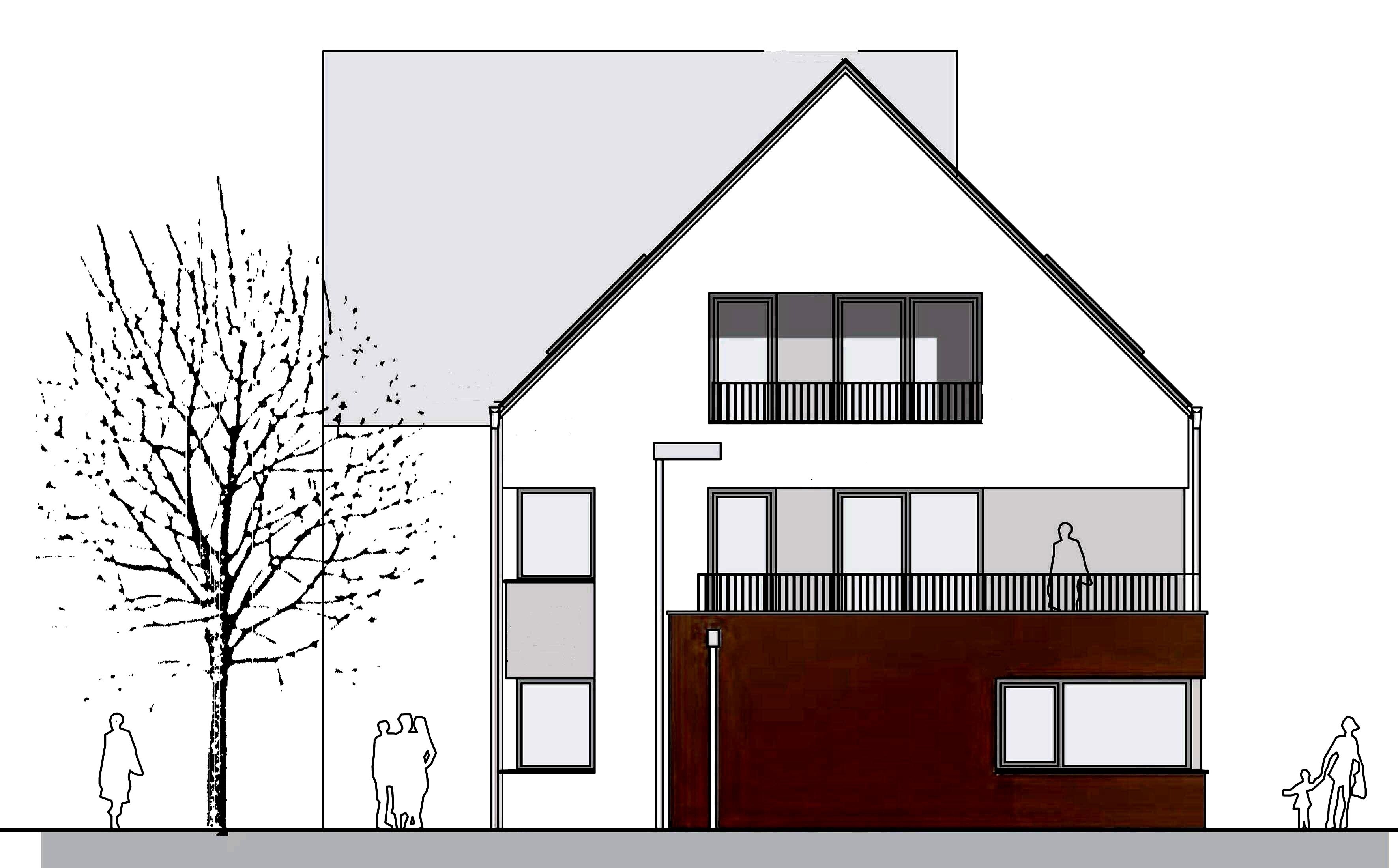 Ansicht Haus A  SÃ¼den