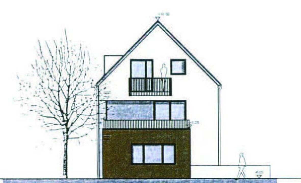 Haus C,    Ansicht SÃ¼den