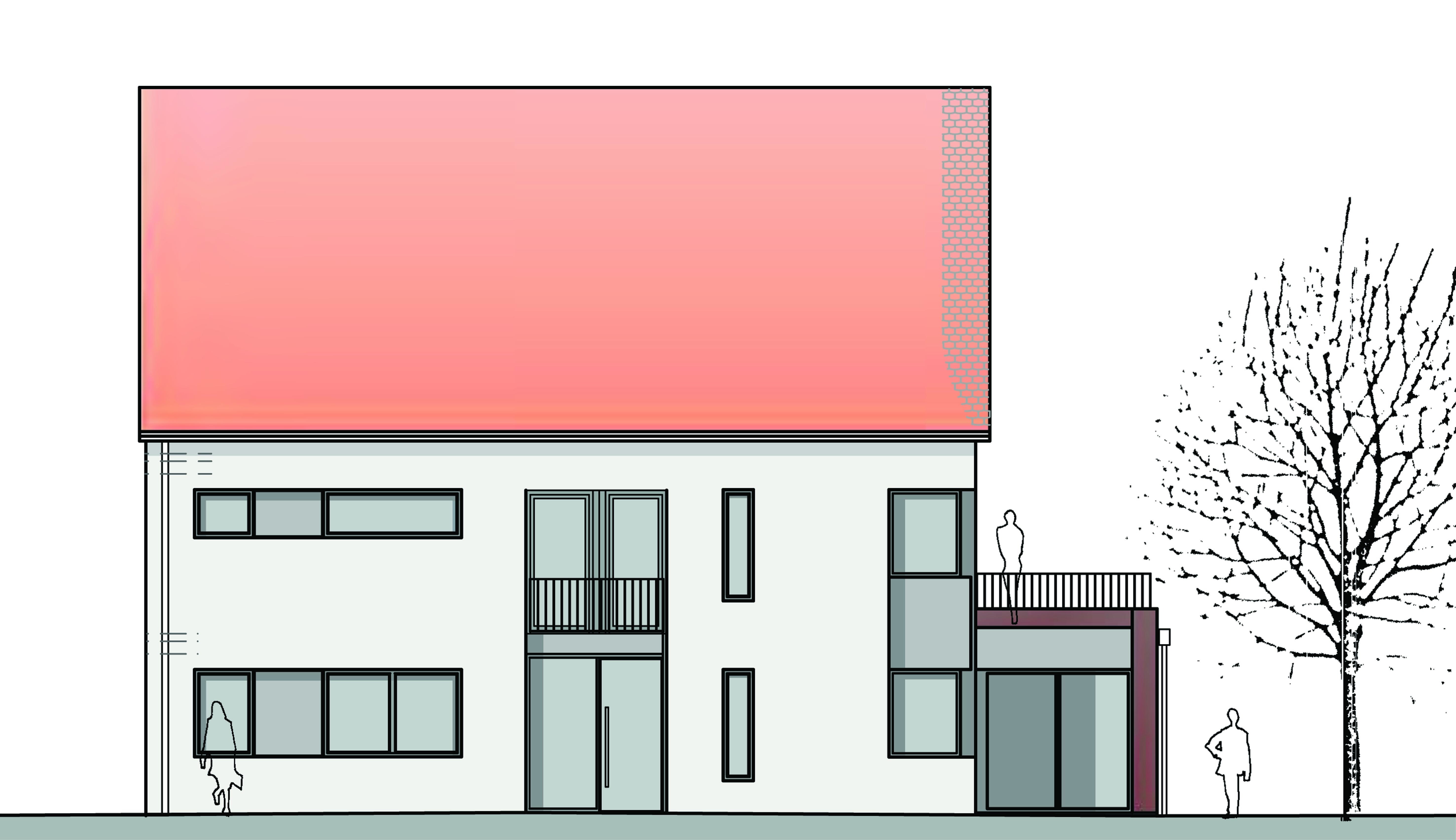 Haus B Ansicht Norden