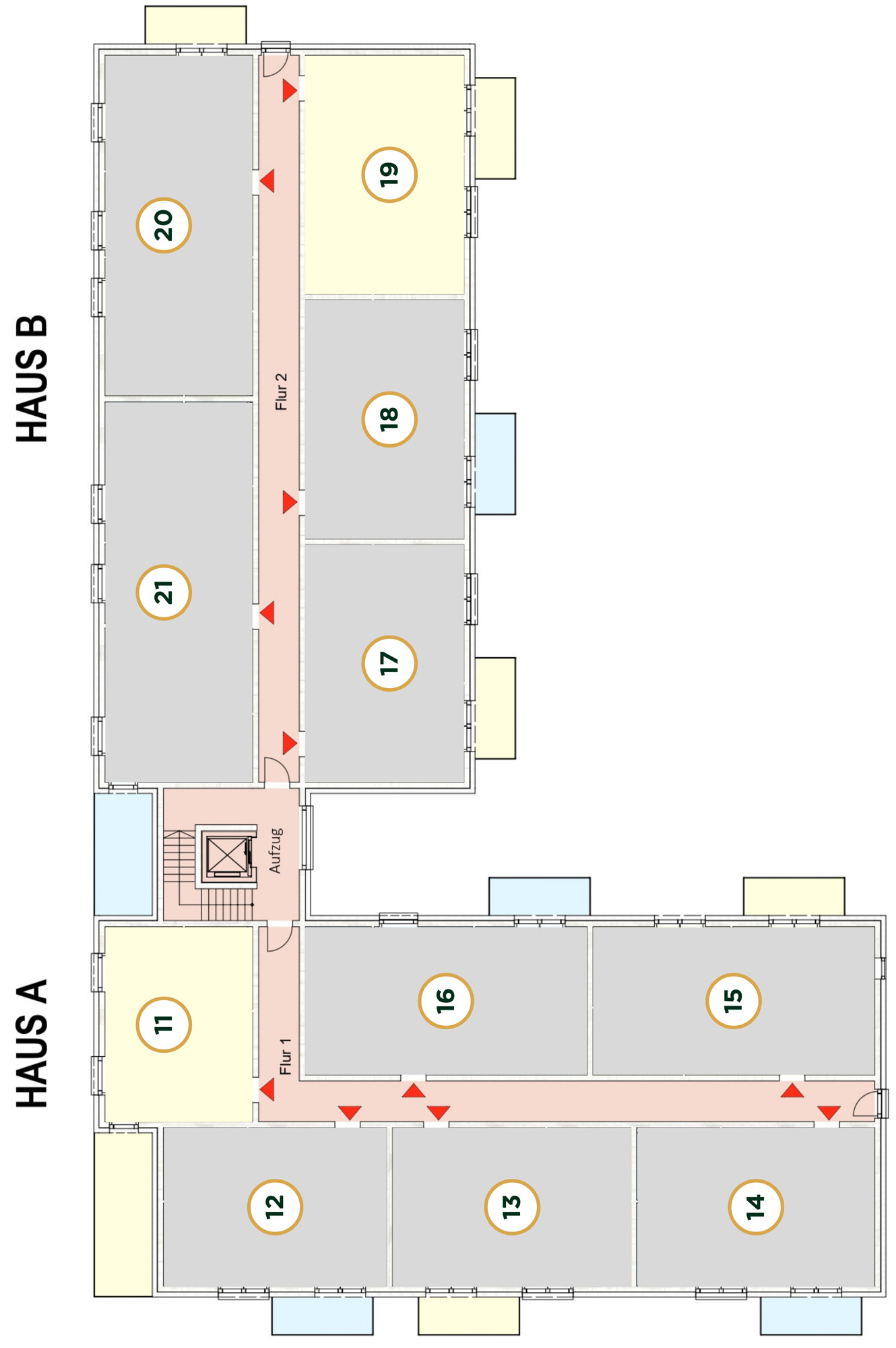Grundrissübersicht 1. OG