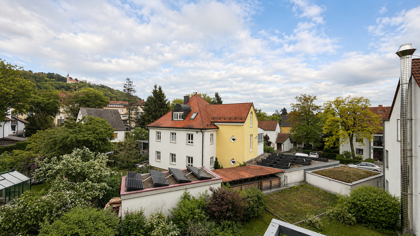 Ausblick vom Balkon
