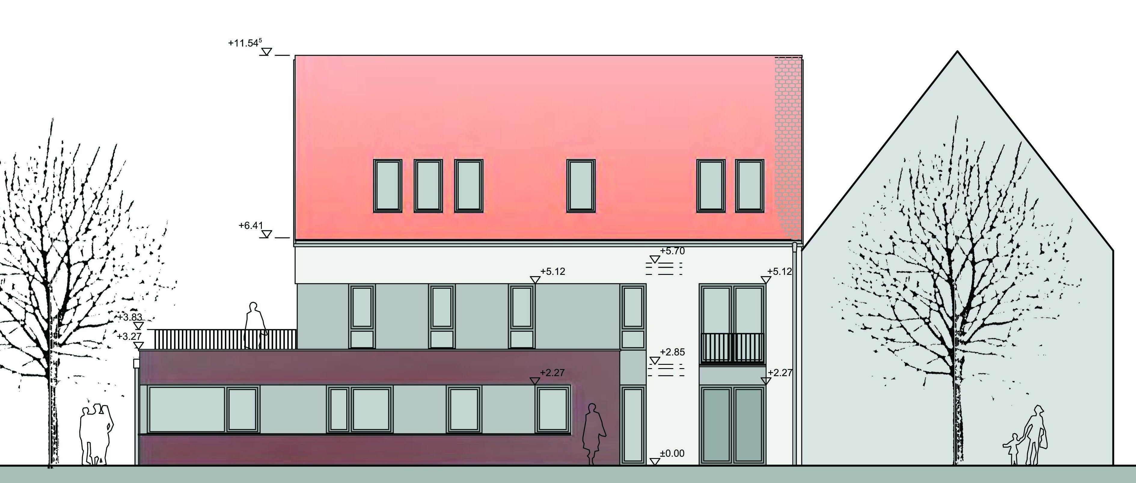 Ansicht Haus A - Osten