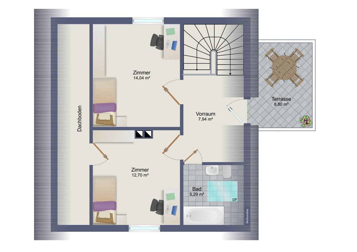 Grundriss Obergeschoss