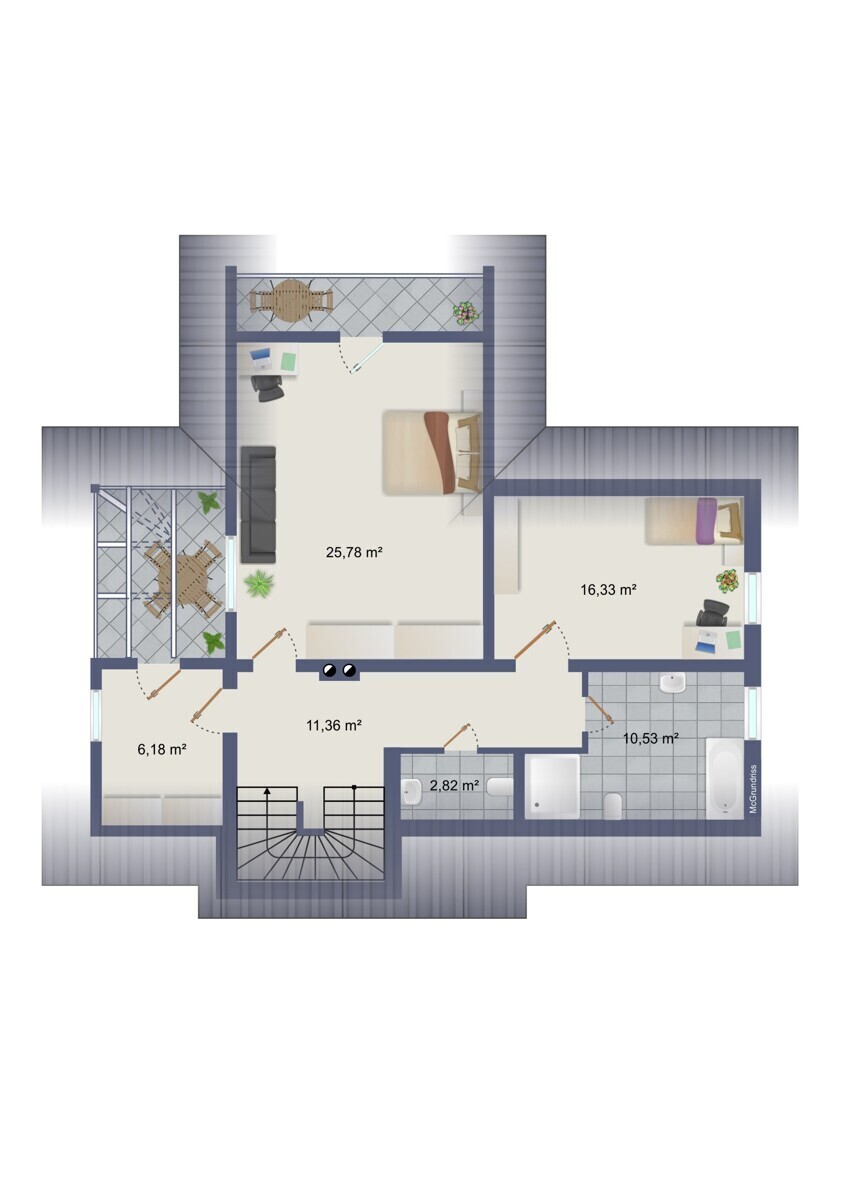 Grundriss Obergeschoss