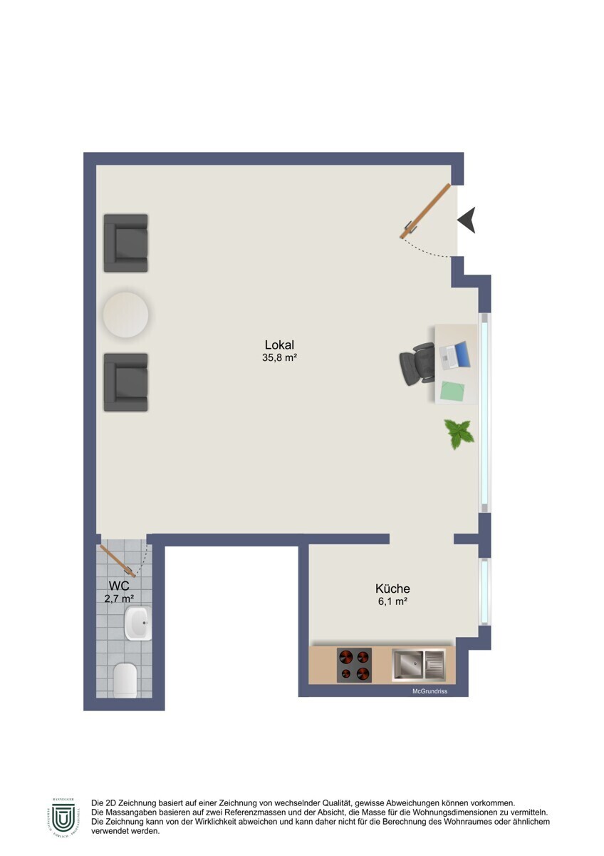 Grundriss - Geschäft