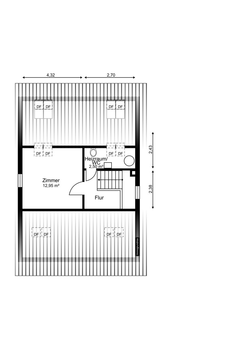 Hinterhaus Dachgeschoss