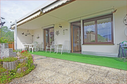 sonnige Terrasse