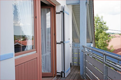 großzügiger Balkon, außergewöhnlich