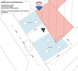 Lageplan Außensitzplätze