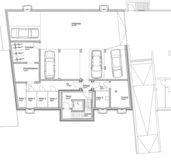 Grundriss Keller-Tiefgarage