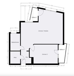 Bemäßter GRUNDRISS