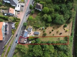 Drohennaufnahme markiert