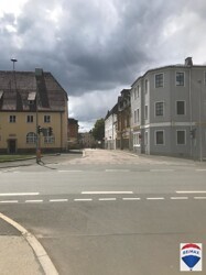 Blick vom Bahnhof
