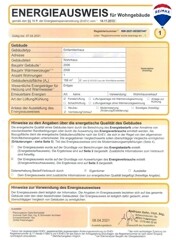 Energieausweis Seite 1