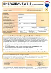 Energieausweis Seite 1