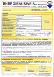 Energieausweis Seite 1 