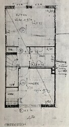 Grundriss Obergeschoss (ohne Renovierung im Jahr 2000)