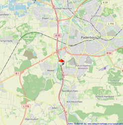 Lageplan  Paderborn Wever