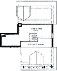 Wohnung Nr. 6 - Galerie  QM-Angaben sind Grundfläche (keine Wohnfläche)
