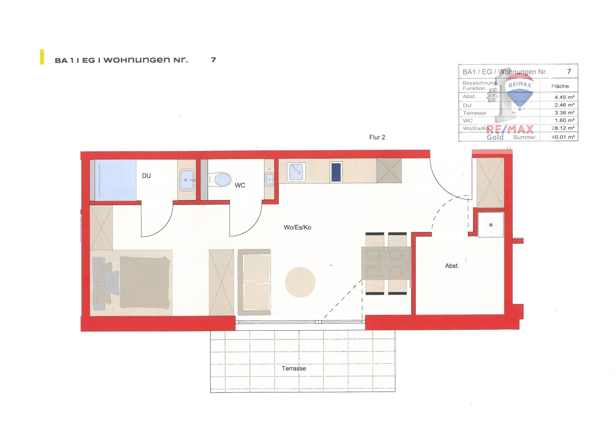 Grundriss & Wohnflächenberechnung