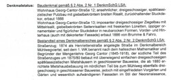 Denkmalschutzstatus