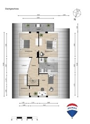 Grundriss  Dachgeschoss 2. Variante