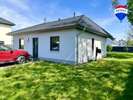 Seitliche Hausansicht