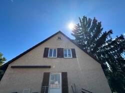 Blick von Terrasse auf´s Haus