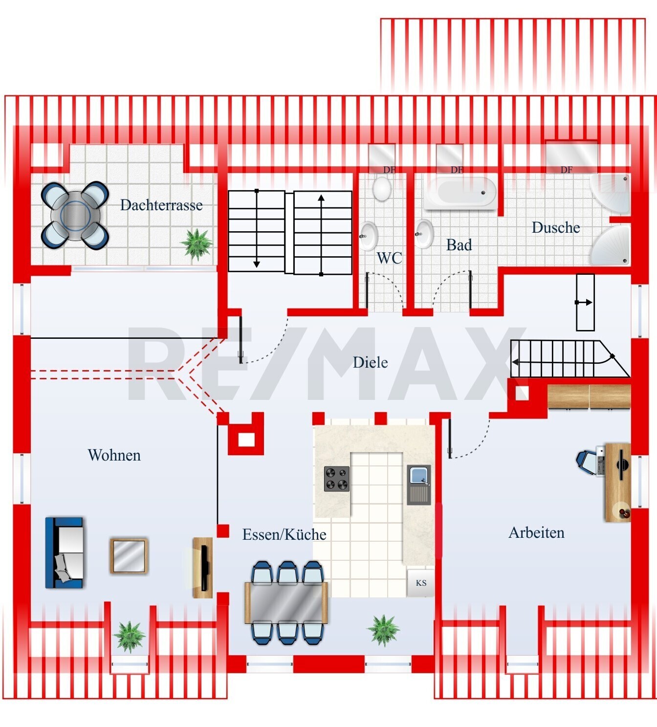 Grundriss 1. DG 