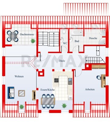 Grundriss 1. DG 