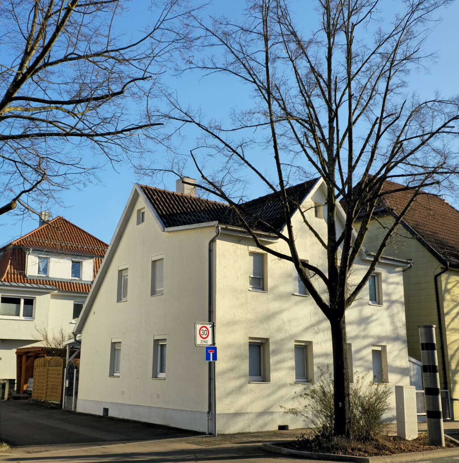 Blick in die Seitenstraße 