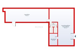 Der Grundriss dient ausschließlich der veranschaulichenden Darstellung und erhebt keinen Anspruch auf Maßstabstreue oder Vollständigkeit.