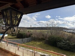Ausblick vom Balkon EG
