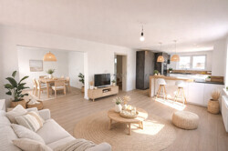 Wohn und Essbereich möbliert  KI