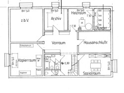 Grundriss Bürogebäude UG