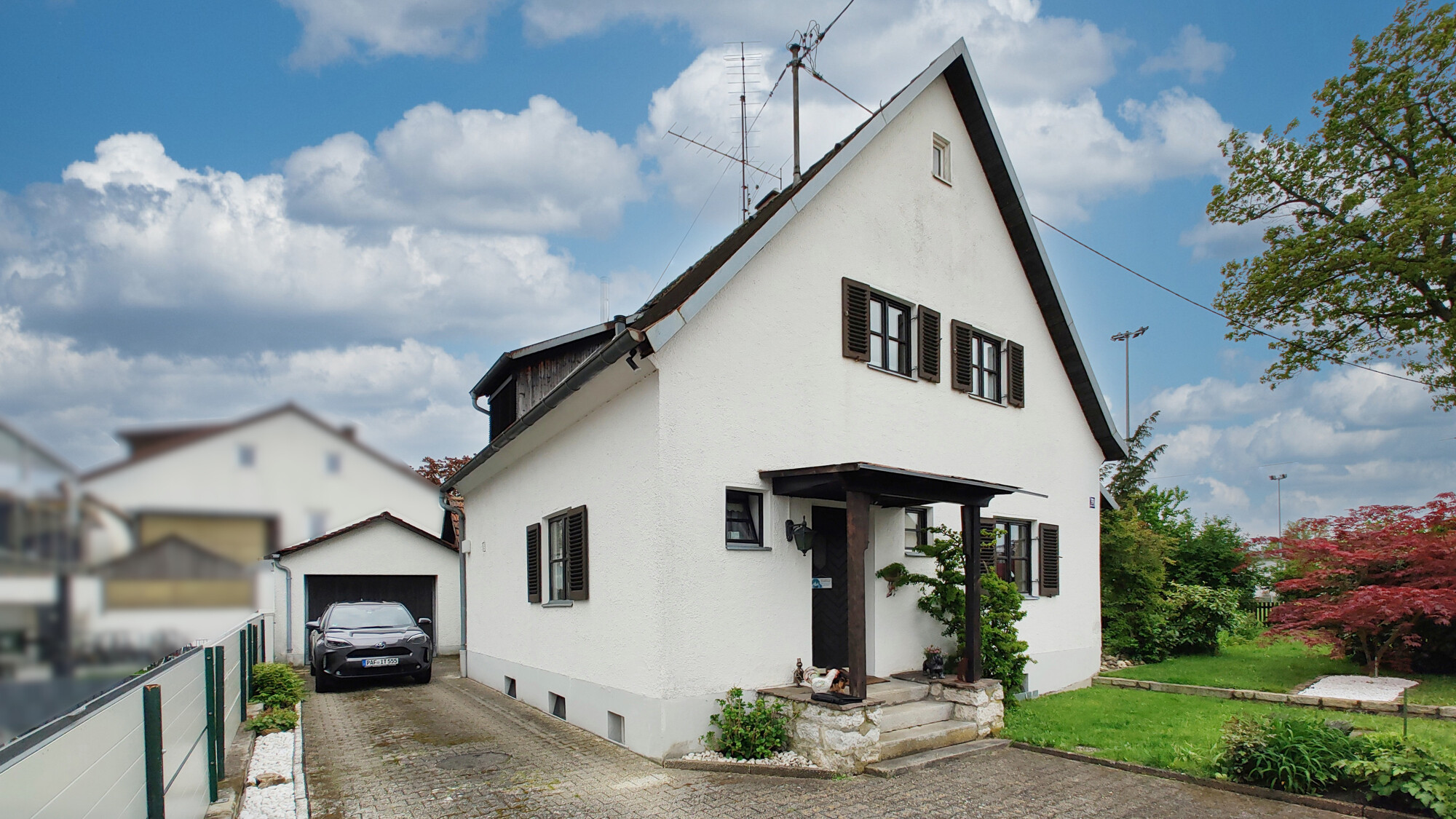 Der Garage Einfahrt