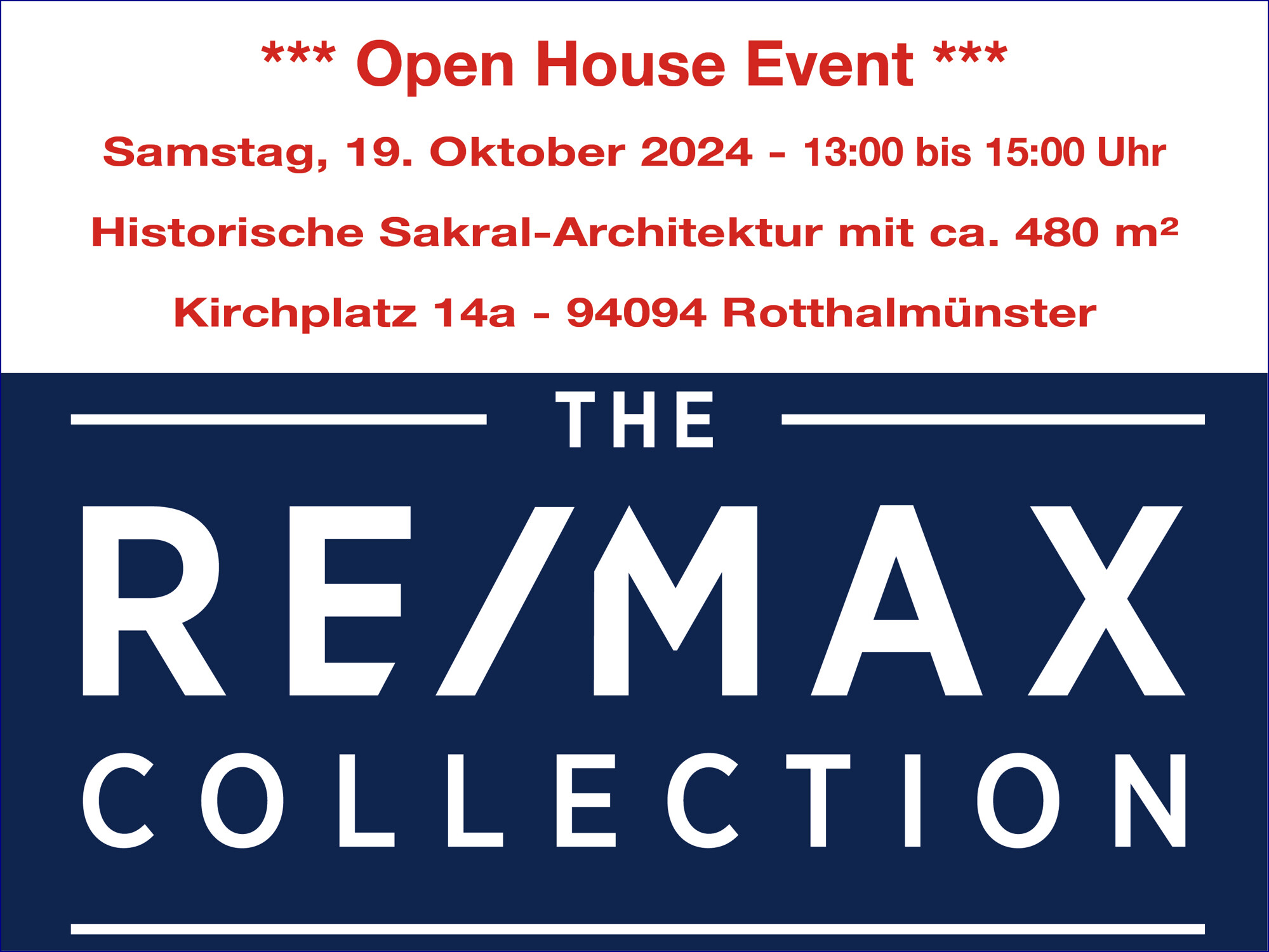 Open House 19.10.2024 - Kirchplatz 14a