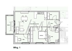 Whg 1 Grundriss 3 Zimmer