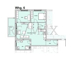 Whg 6 Grundriss 3 Zimmer