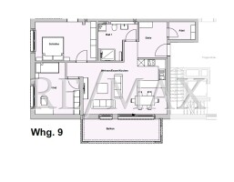 Whg 9 Grundriss 3 Zimmer