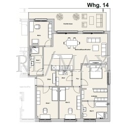 Whg 14 Grundriss Penthouse5 Zimmer