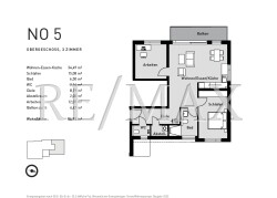 Grundriss neu 3 Zimmer B2 Whg 5