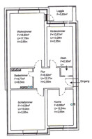 Grundriss Wohnung 111