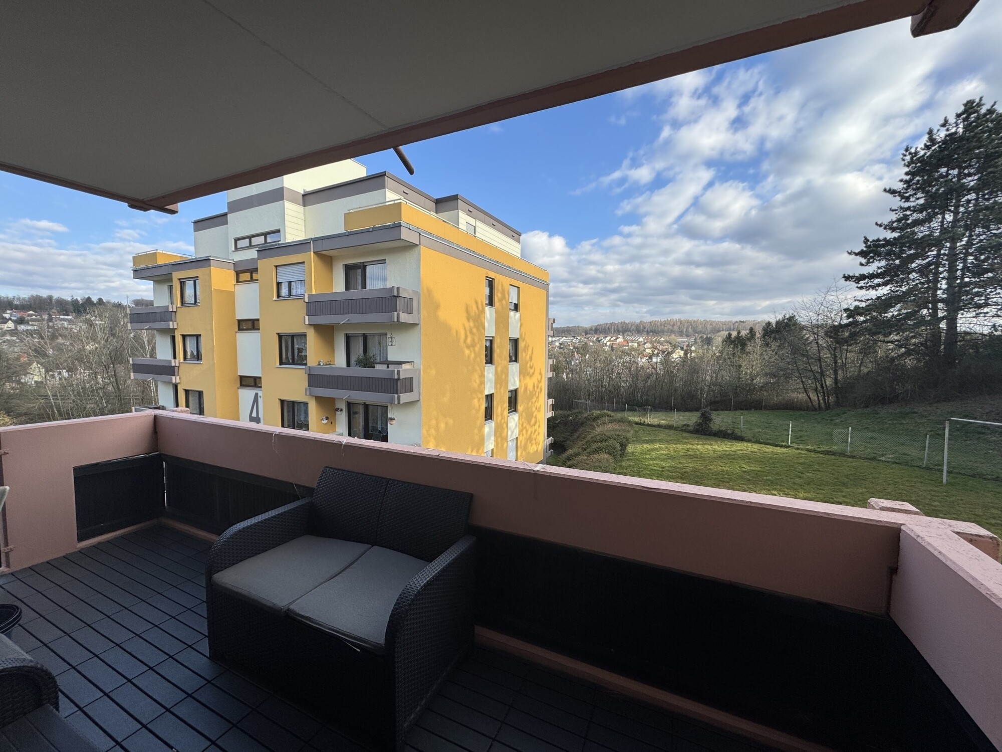 Ausblick Balkon