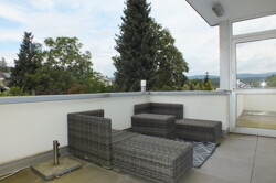 Dachterrasse, abgeteilt