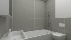 Bad mit Wanne (Illustration)