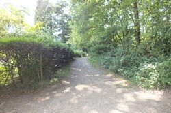 Hinter dem Haus