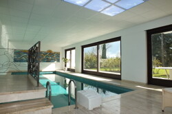 Schwimmbad mit Zugang Terrasse